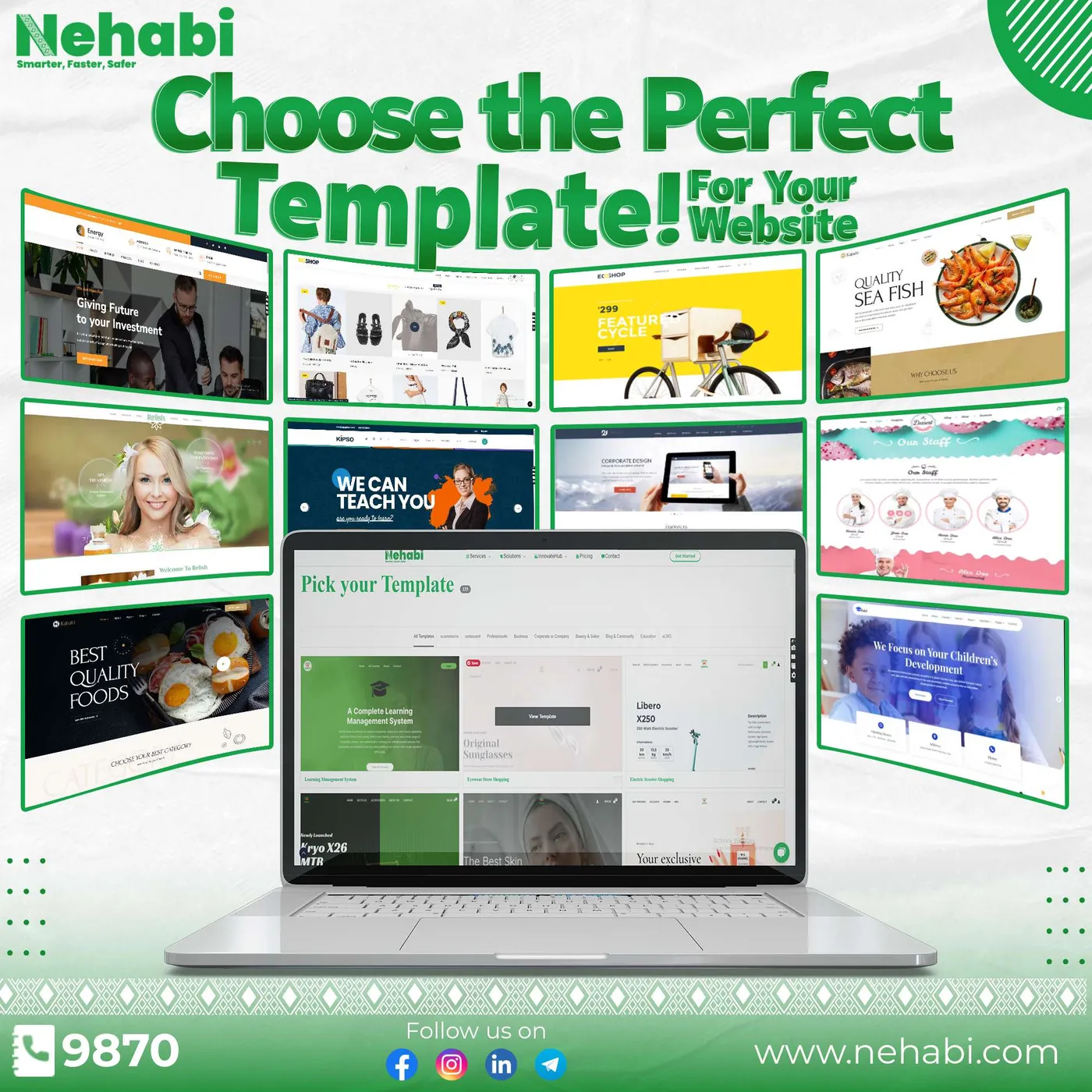 Nehabi — Choose a template